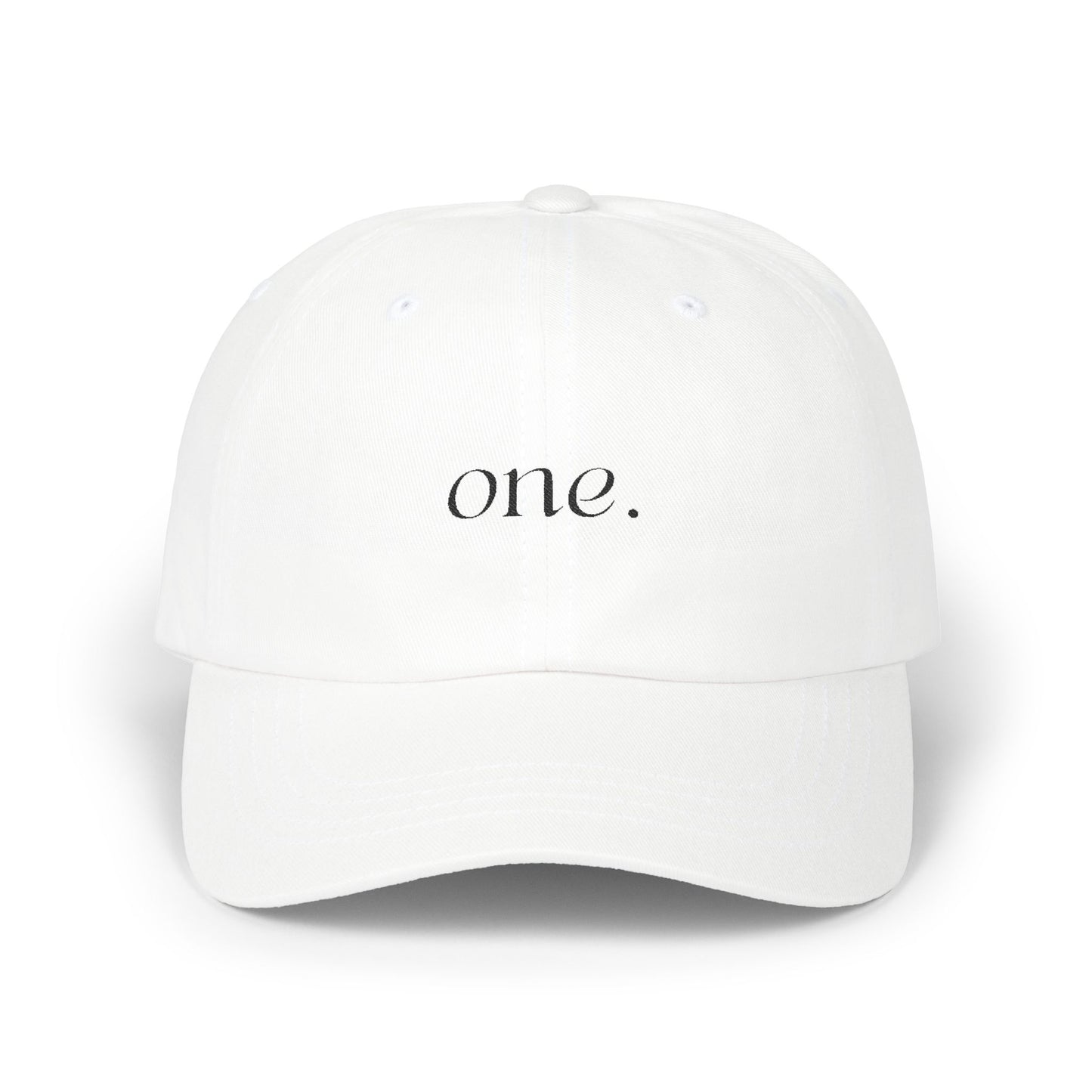 ONE. Wellness Cap- Black Embroidery