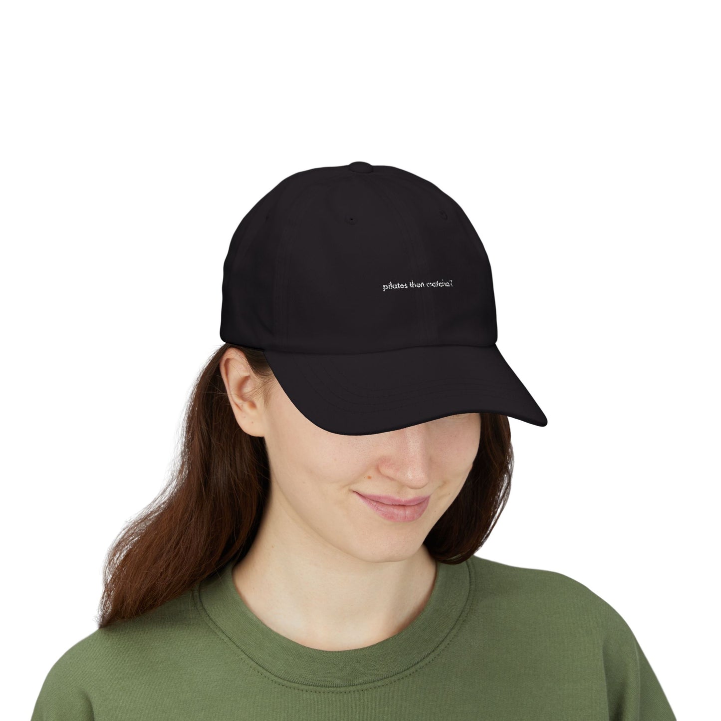 Pilates then Matcha? Cap - White Embroidery