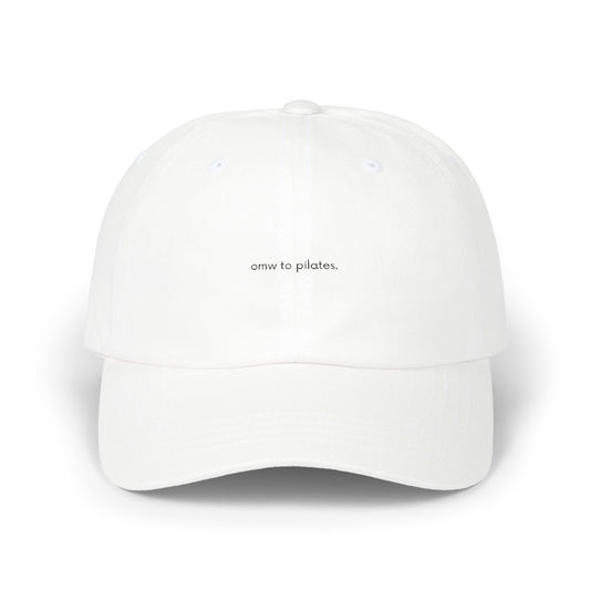On My Way to Pilates Cap - Black Embroidery