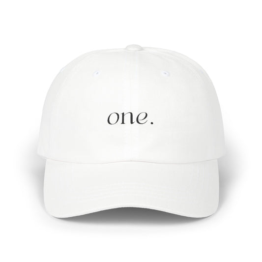 ONE. Wellness Cap- Black Embroidery