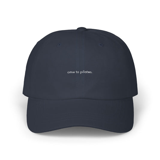 On My Way to Pilates Cap - White Embroidery